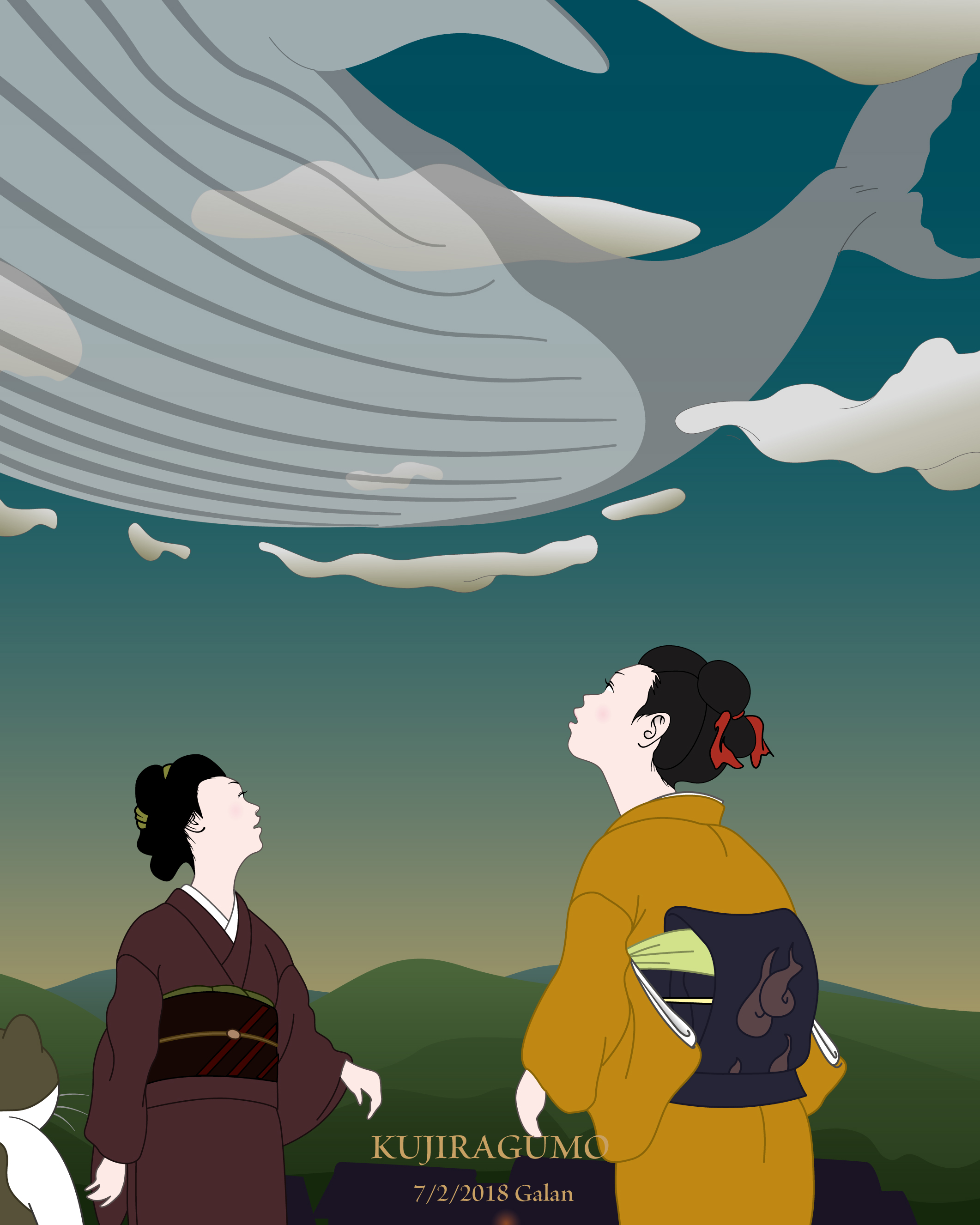 くじら雲（color） KUJIRA