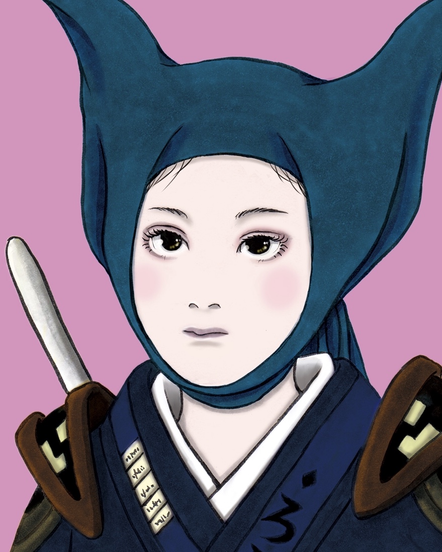 頭巾を被る女２（color） ZUKIN